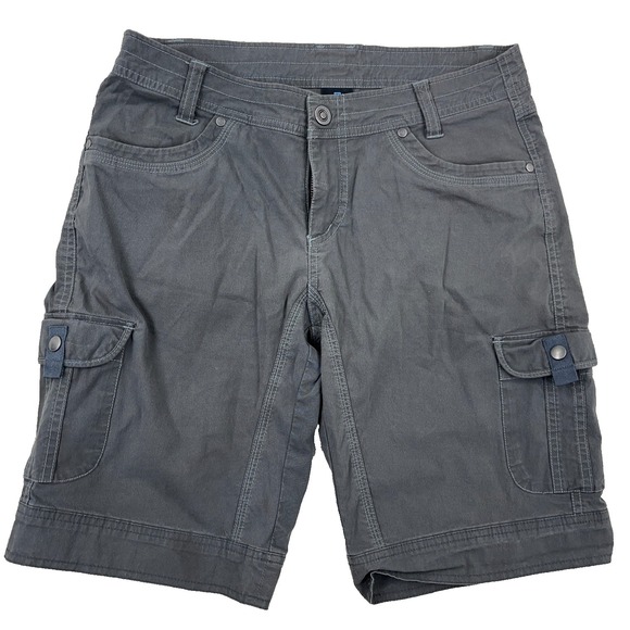 Kuhl Pants - Kuhl Shorts Women Size 8 Gray Cargo Renegade Hiking Camping Outdoor Ladies‎